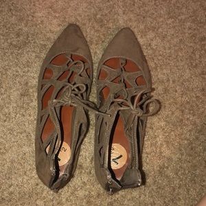 Olive green ballet flats